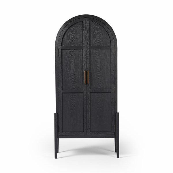 Tolle Panel Door Cabinet - Drifted Matte Black