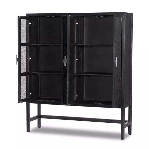 simple-black-wood-decorative-storage-cabinet-for-sale