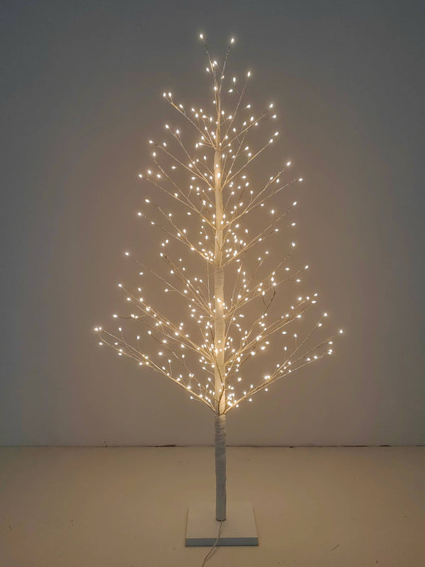 47in White Birch Tree with 349 LED Lights Indoor Use Only