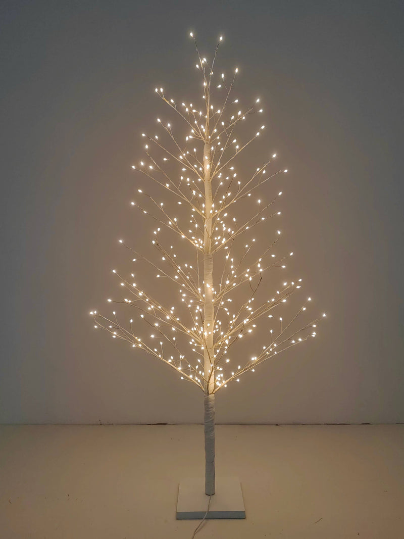 47in White Birch Tree with 349 LED Lights Indoor Use Only