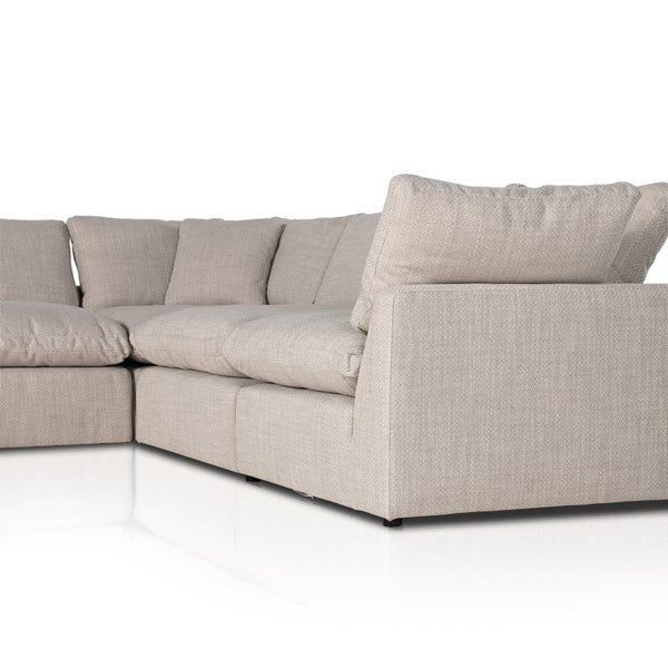 Stevie 5-Piece Sectional - Gibson Wheat