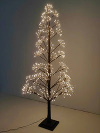 5ft Brown LED Cluster Tree with 720 Warm White LEDs