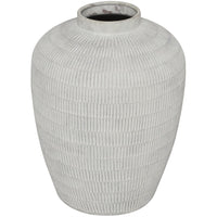 CREAM TEXTURED VASE