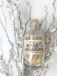 Vintage Apothecary Christmas Winter Wonderland Matches