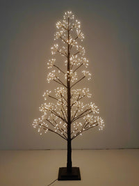 5ft Brown LED Cluster Tree with 720 Warm White LEDs