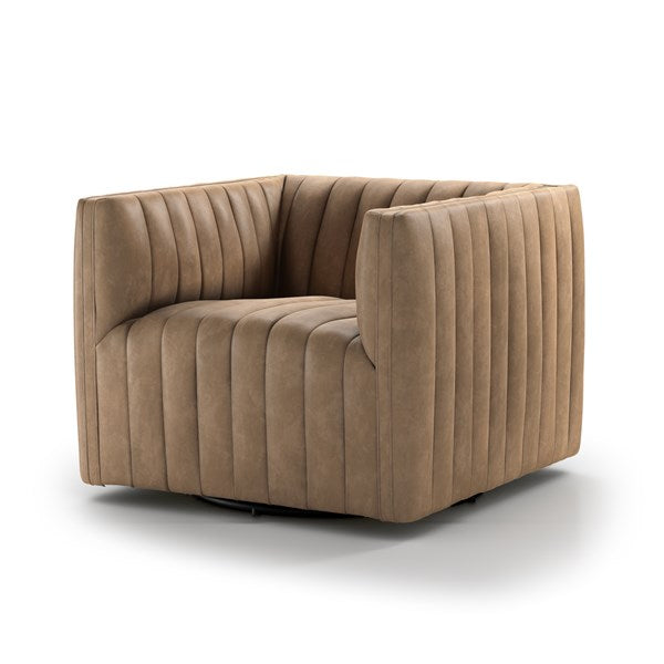 Augustine Swivel Chair - Leather