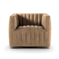 Augustine Swivel Chair - Leather