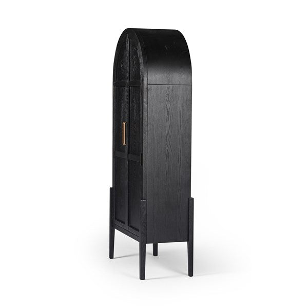 Tolle Panel Door Cabinet - Drifted Matte Black