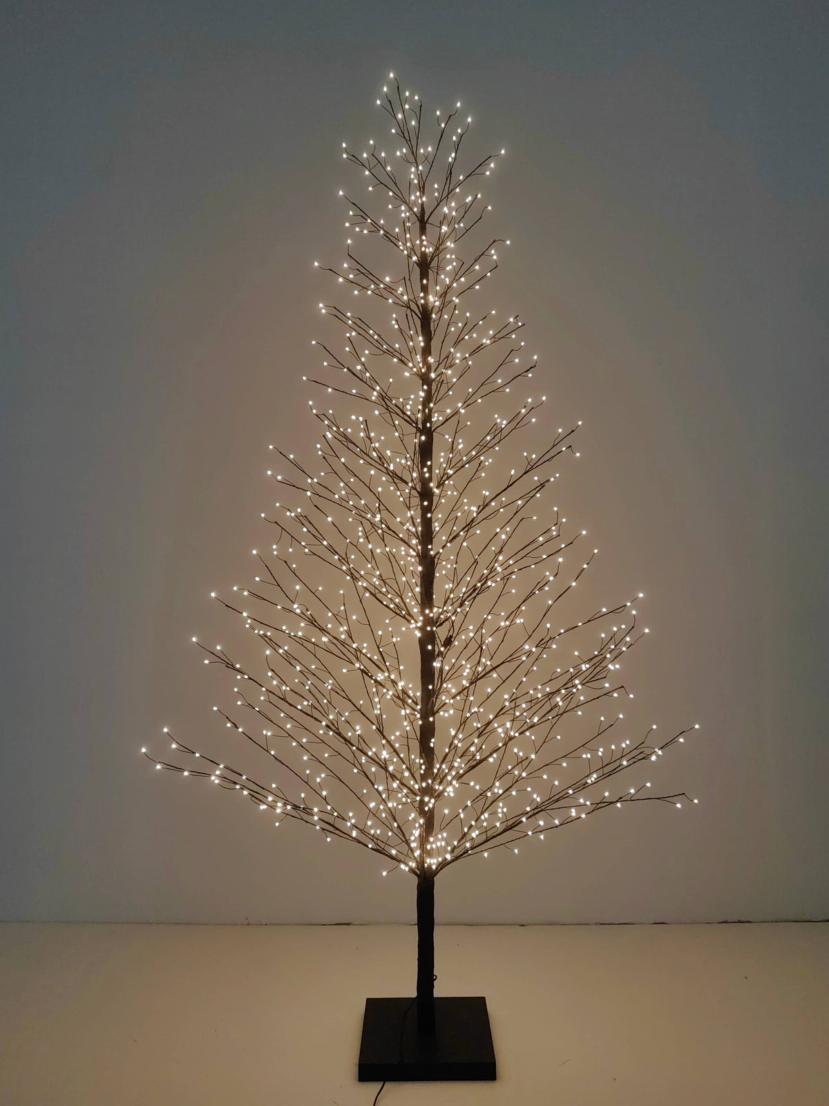 70in Black Birch Tree with 1099 LED Lights Indoor Use Only