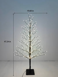 47in Black Birch Tree with 349 LED Lights Indoor Use Only