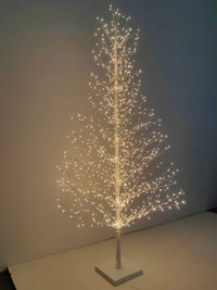 70in White Birch Tree with 1099 LED Lights Indoor Use Only