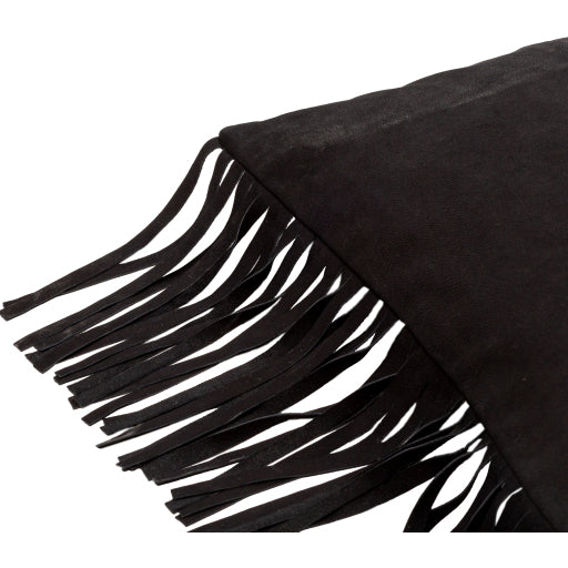 Suede Fringe Pillow