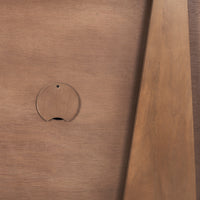 detailed back view of the eula sideboard showing the electrical cutouts