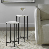 Marble Accent Tables, Set of 2