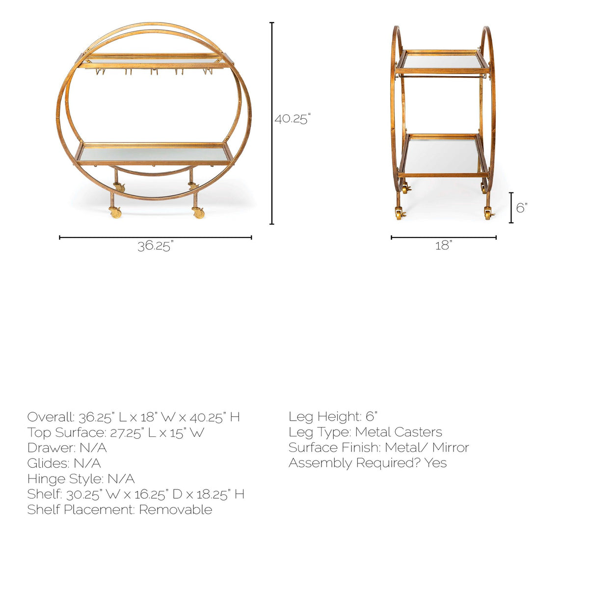 bar-cart-dimensions