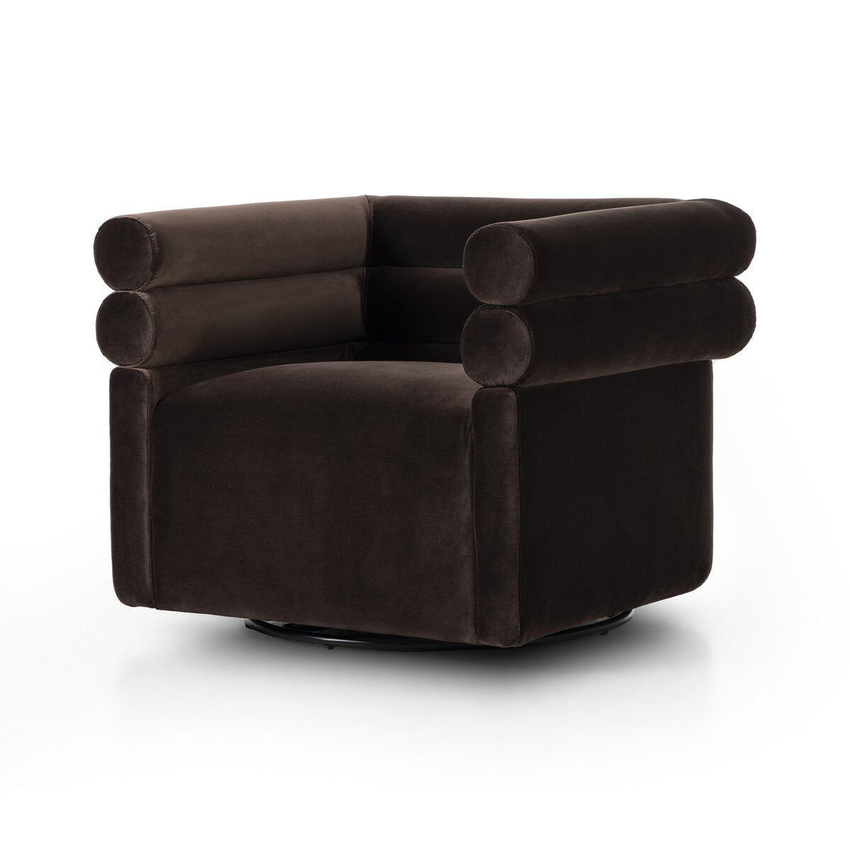 black-swivel-accent-chair