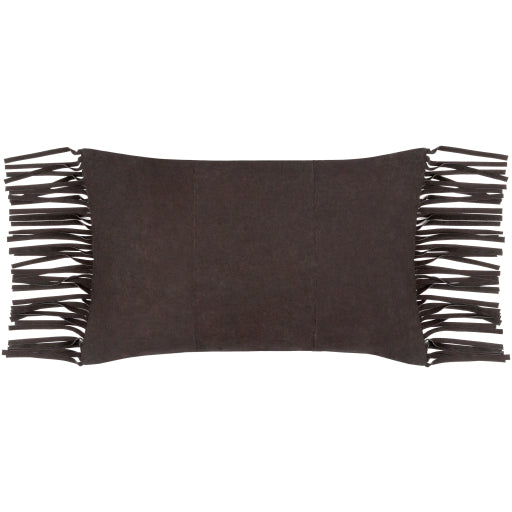 Suede Fringe Pillow