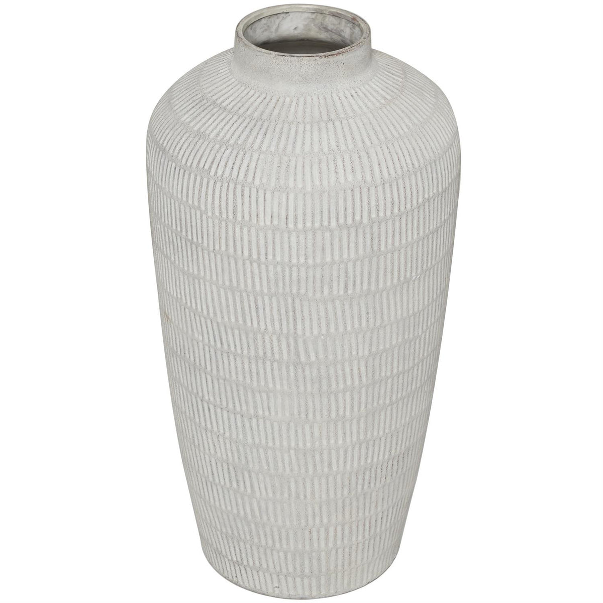 CREAM TEXTURED VASE