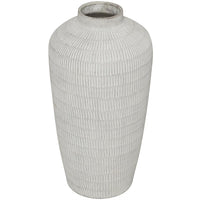 CREAM TEXTURED VASE