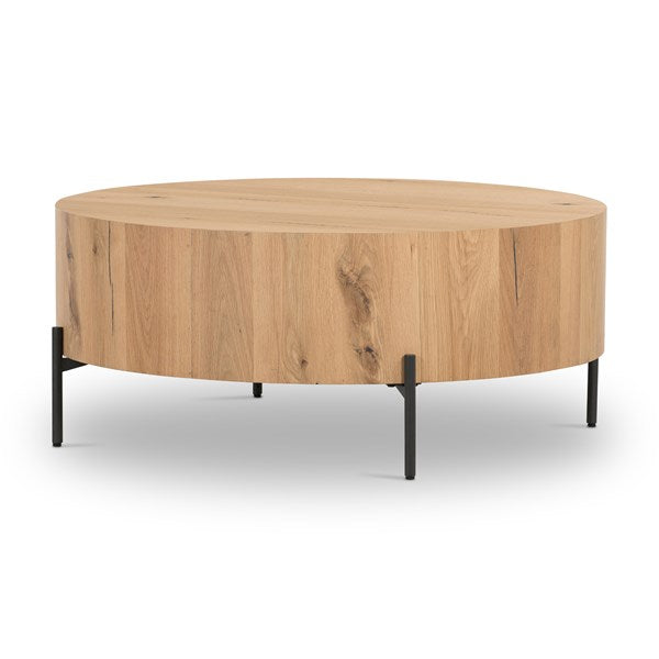 Eaton-drum-coffee-table-four-hands-light-oak-round