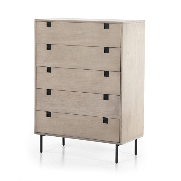 Carly 5 Drawer Dresser - Grey Wash