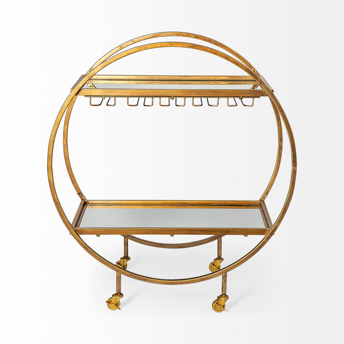 gold-bar-cart-on-wheels-2-tier-mirrored