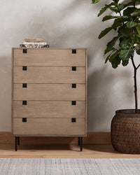 Carly 5 Drawer Dresser - Grey Wash