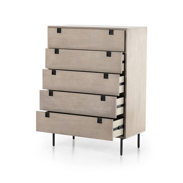 Carly 5 Drawer Dresser - Grey Wash