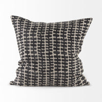 modern black and beige decorative pillow for sale