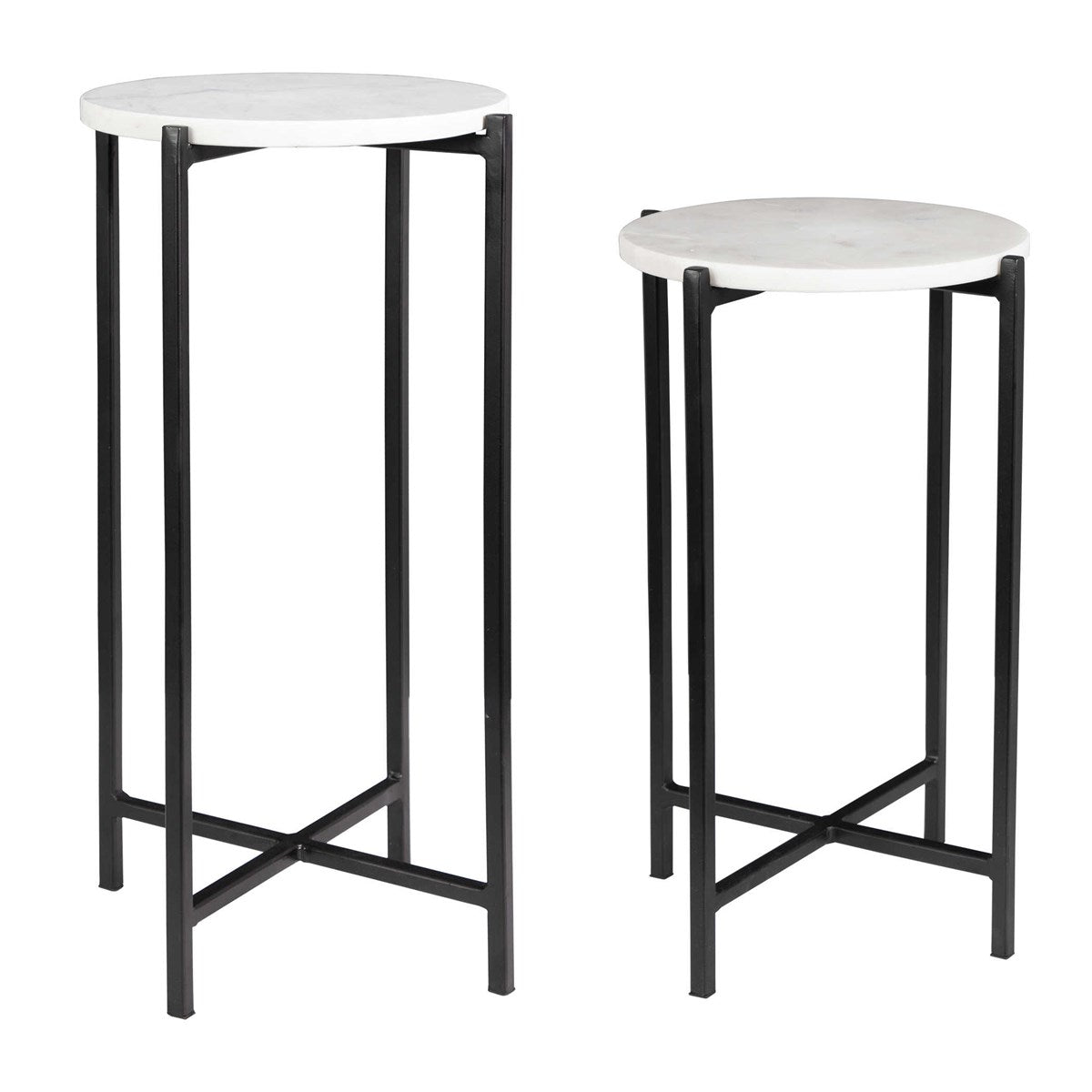 Marble Accent Tables, Set of 2