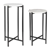 Marble Accent Tables, Set of 2