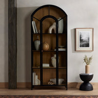 tall-metal-accent-cabinet-with-glass-doors-oak-back