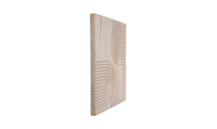 wood wall art with natural curves